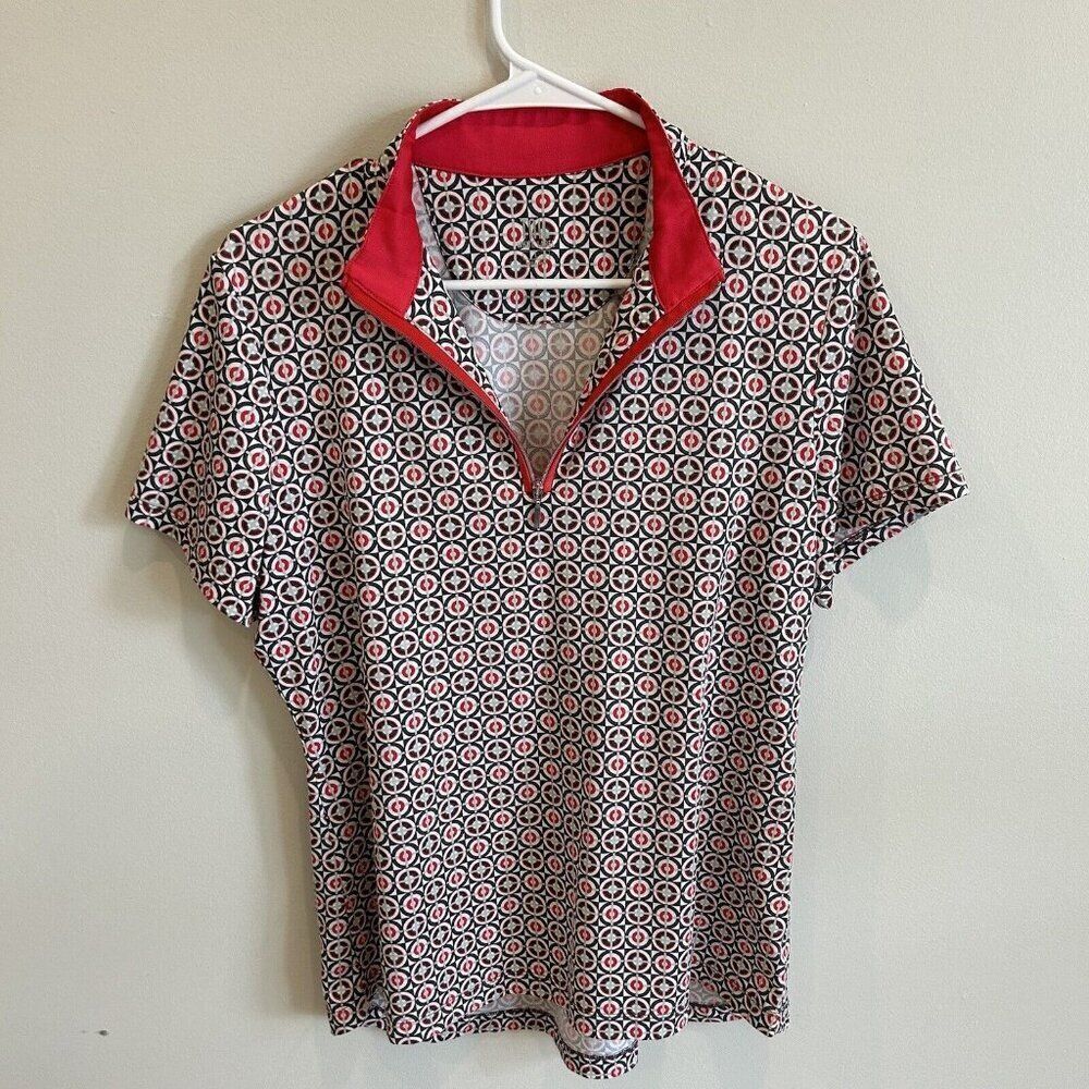 TAIL White Label Printed Polo Golf Tennis Pickleball Size L Red White Gray Black